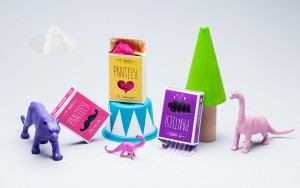 panties, colorful, dinosaurie, cirkus, förpackning, grafik, illustration, mint