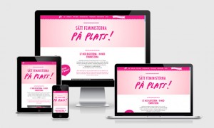 feministiskt initiativ, valkampanj, grafisk design, webb, informationsarkitektur, annons, affisch, folder, malmö, designbyrå, anna nilsson