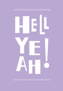 Typografi: Hell Yeah