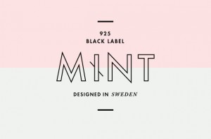 logo an graphic print for Mint Sterling Silver, Black Label